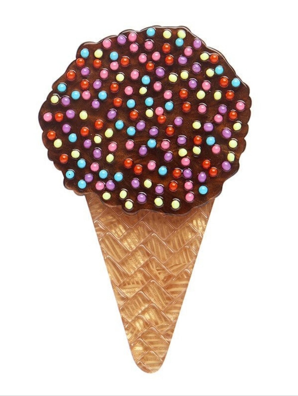New Erstwilder Katherine Sabbath Ice Cream Cake Cone Cute Pin Brooch Collectible
